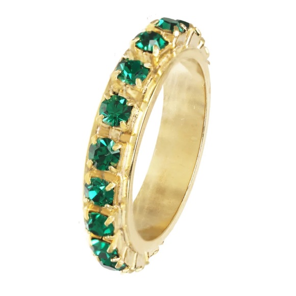 Victorian Five Stone Emerald - Picture 3 of 4